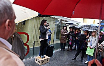 Imagen del paseo literario que se realizó en 2015 | Jesús Cruces.