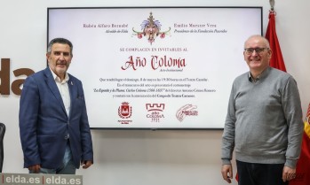 El concejal de Cultura, Amado Navalón, y el presidente de la Fundación Paurides, Emilio Maestre, en la presentación del acto institucional | J.C.
