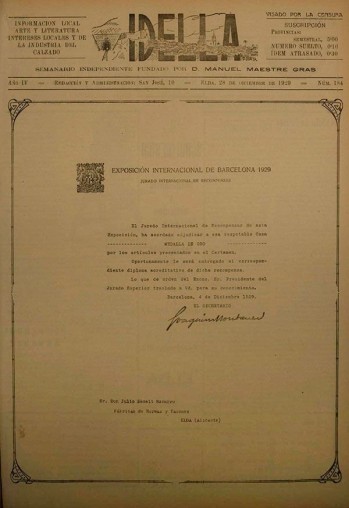 Idella nº 184 - Año 1930