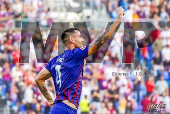 Dumic fue el autor del gol azulgrana | Nando Verdú. 