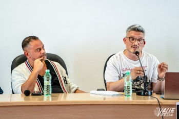 Nach y LomC durante la conferencia | Nando Verdú.