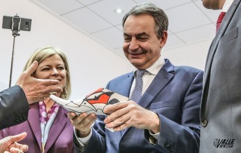 Zapatero en su visita a Elda en 2018 | J.C.
