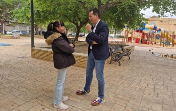 Alfaro visitó ayer el barrio Nueva Fraternidad.