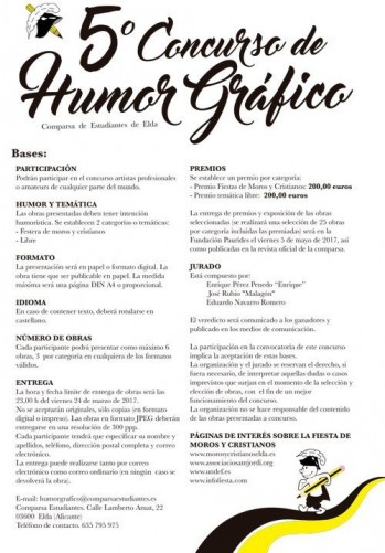 La comparsa Estudiantes convoca la 5ª edición de su concurso de humor gráfico