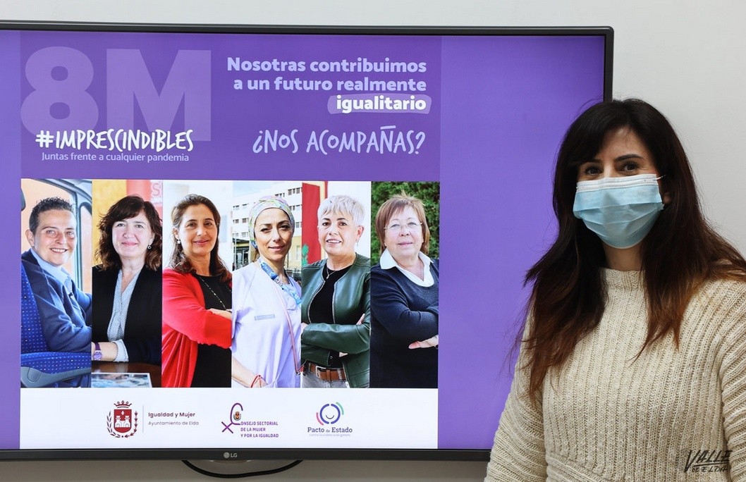 Mujeres en primera línea durante la pandemia protagonizan las campañas del 8M de Elda y Petrer Mujeres en primera línea durante la pandemia protagonizan las campañas del 8M de Elda y Petrer