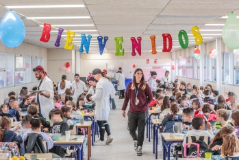 Parte del nuevo comedor se ha estrenado hoy | Ayuntamiento de Elda.