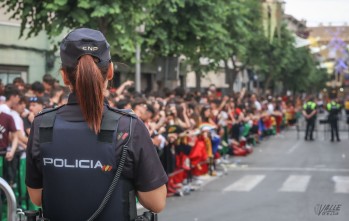 Imagen durante la Entrada de Bandas de este año | J.C.