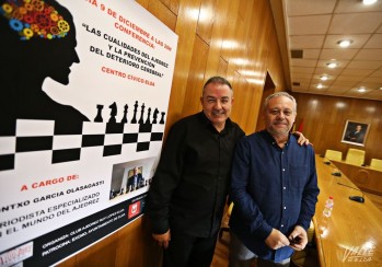 Leontxo García hablará de los beneficios del ajedrez en el Centro Cívico