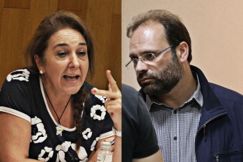 Adela Pedrosa, a la izquierda, y Eduardo Vicente, a la derecha de la imagen | Jesús Cruces.