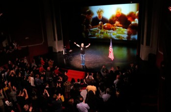 Goyo Jiménez en el Teatro Castelar en 2019.