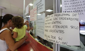 Desde el centro alertan que no pueden atender a los pacientes.