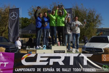 Imagen del podium en Sevilla. 