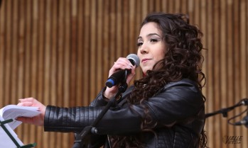 Shakira Martínez en el concierto que ofreció en la Plaza Castelar.