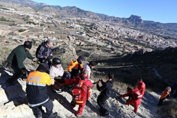 Andrés Molina en su descenso por la senda de los Reyes Magos | Jesús Cruces.