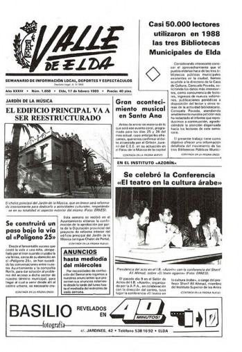 Número 1.658 - 17 de febrero de 1989