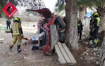 El accidente ha tenido lugar en la Autovía| Consorcio Bomberos. 