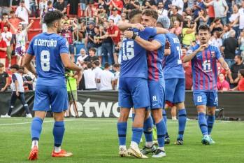 Imagen de la victoria del Eldense ante el RC Celta B el pasado sábado | J.C.