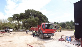 Las obras han comenzado en la calle La Madera. 