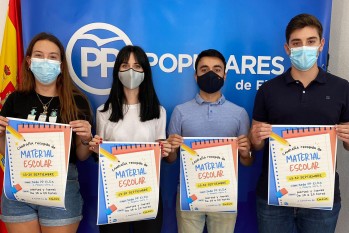 Los jóvenes del PP ya han iniciado la campaña.