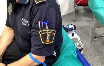 Las fuerzas de seguridad de Elda y Petrer se unen en el tercer maratón de donación de sangre