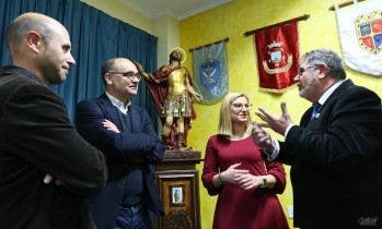 Rubén Escolano, Palomar, Navarro y Vicente Escolano en la presentación | Jesús Cruces.