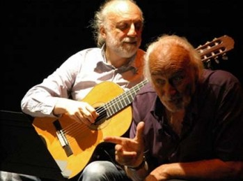 El guitarrista José Luis Merlín y Hector Alterio estarán hoy en Petrer.