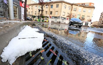 La cantidad de granizo ha caído de forma abundante | Jesús Cruces.