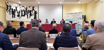 Imagen de la reunión con empresarios.