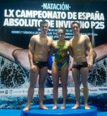 Tres nadadores eldenses destacan en el 60º Campeonato de España de Invierno