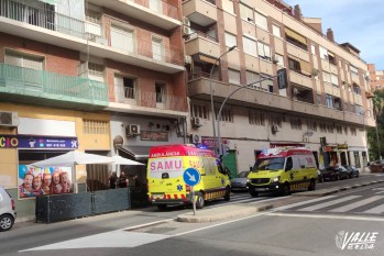 La calle ha sido cortada al tráfico durante la actuación.