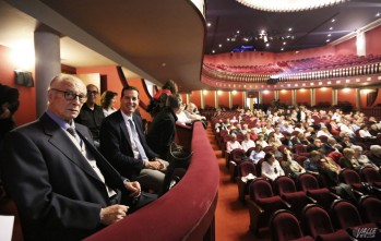 José Albert junto a Rubén Alfaro en su palco | Jesús Cruces.