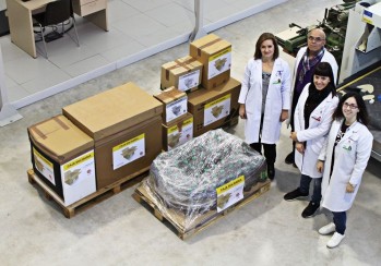 Inescop dona 470 kilos de alimentos a Cáritas 