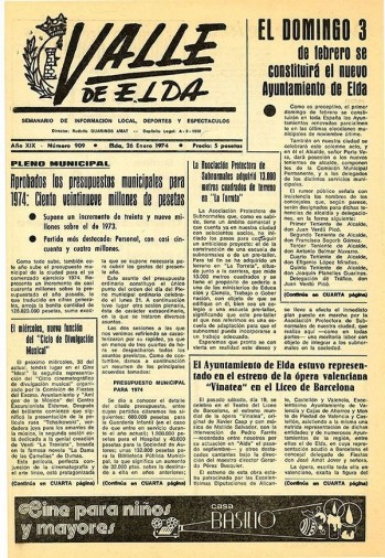 Número 0909 - 26 de enero de 1974