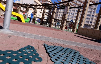 El parque ofrece una imagen de dejadez.