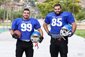 Marín y Paños, dos de los eldenses que juegan con el Alicante Sharks | Jesús Cruces.