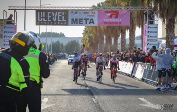 Raúl Patiño el día en que ganó la etapa de Elda. J.C.