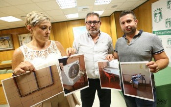 El partido ha enseñado algunas de las fotografías del estado de las instalaciones.