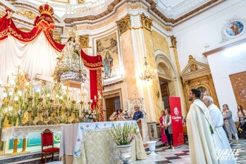 La Virgen del Remedio ha recibido a los pretrerenses | Nando Verdú. 