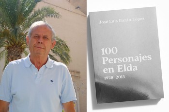 José Luis Bazán junto a su libro.