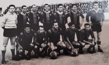 Formación del Eldense que se enfrentó por vez primera al Athletic en Elda el 26-4-1959 | CARLSON.