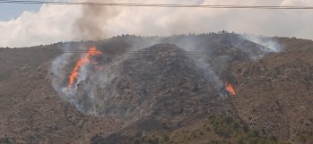 El incendio se ha declarado alrededor de las 14:30 horas | Meteo Vinalopó