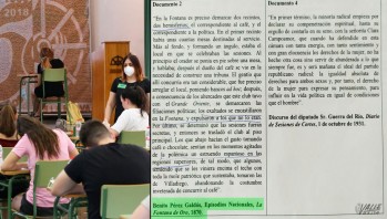 Los alumnos hicieron la prueba el martes.