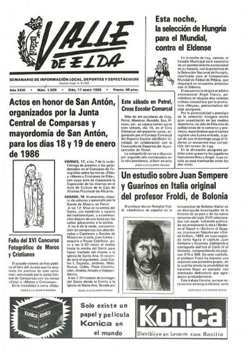 Número 1.509 - 17 de enero de 1986