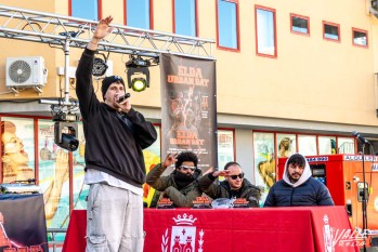 Imagen de uno de los participantes en la batalla de gallos | Nando Verdú.